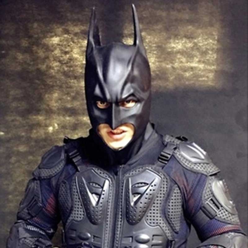 Bruce Wayne Adult Dark Knight Half Face Hallowen Cosplay Mask In Stock Takerlama