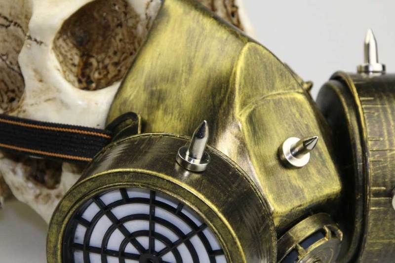 Steampunk Gas Halloween Cosplay Mask With Victorian Goggles for Masquerade