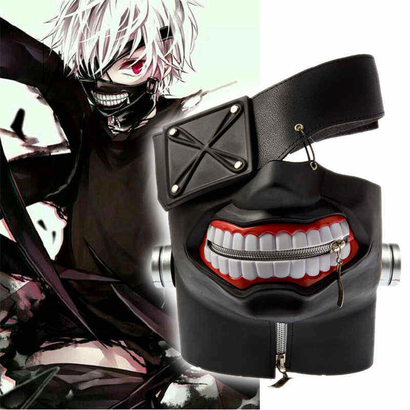 Anime Tokyo Ghoul 2 Kaneki Ken Latex Halloween Cosplay Face Mask
