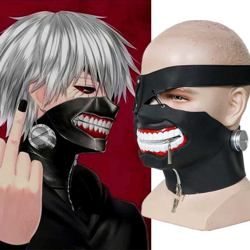 Anime Tokyo Ghoul 2 Kaneki Ken Latex Halloween Cosplay Face Mask