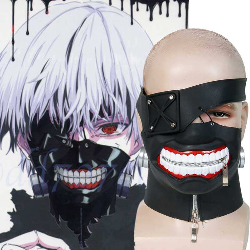 Anime Tokyo Ghoul 2 Kaneki Ken Latex Halloween Cosplay Face Mask