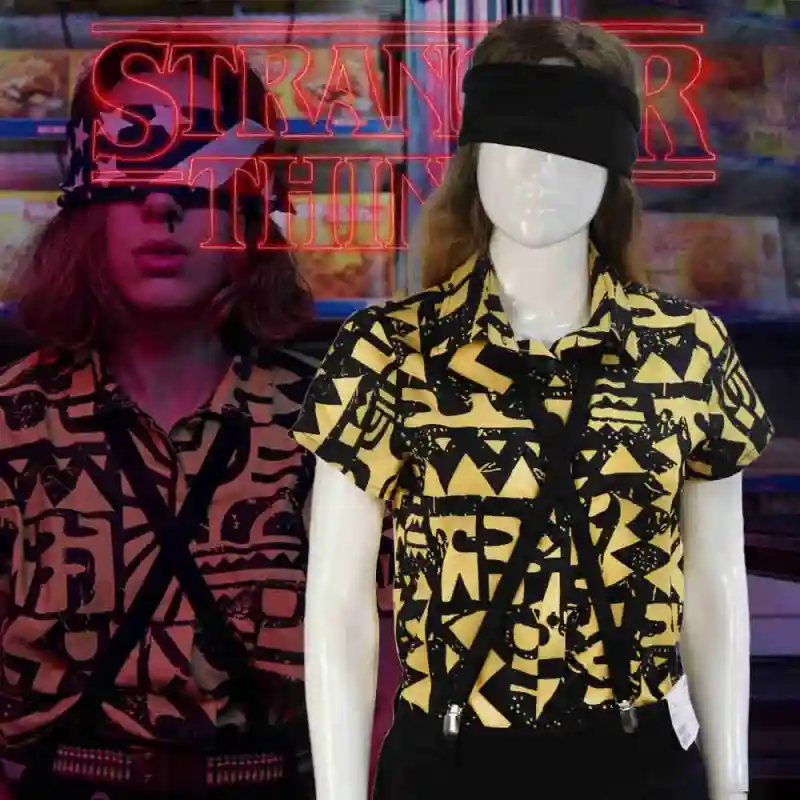 Eleven Battle Yellow Cosplay Shirt Stranger Things Season 3