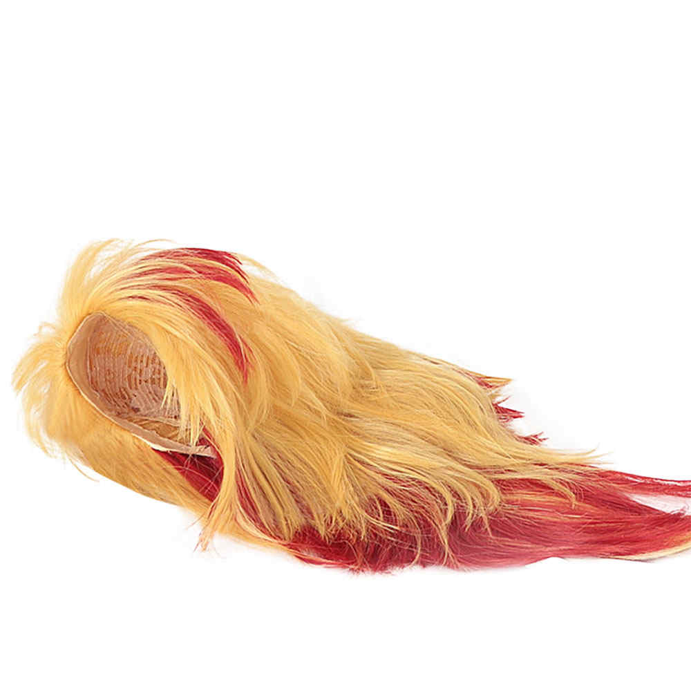 Demon Slayer Kimetsu no Yaiba Rengoku Kyoujurou Wigs Yellow Hair-Takeroala