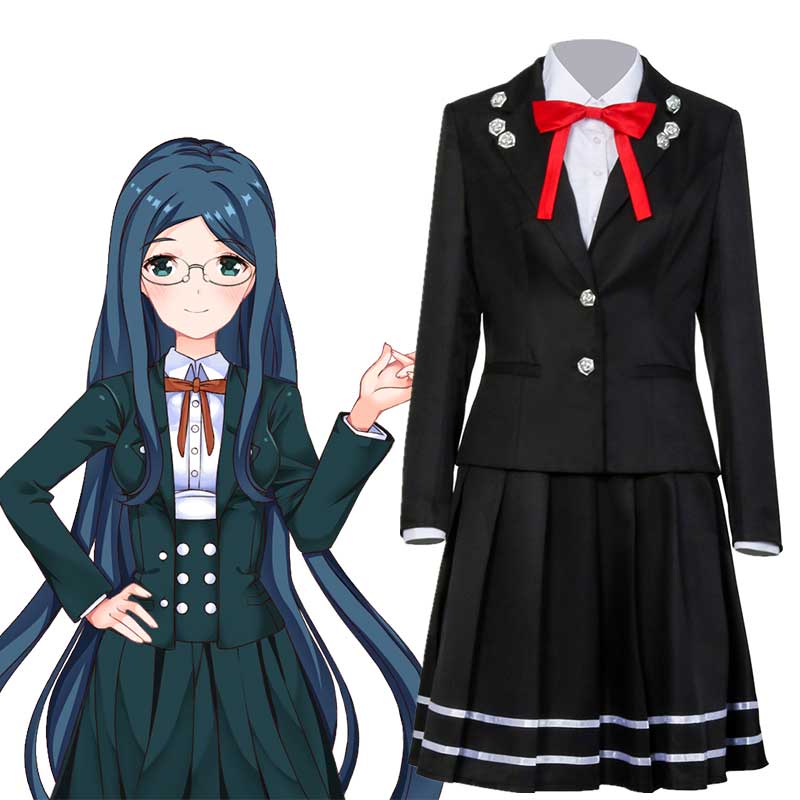 Anime Danganronpa V3 Shirogane Tsumugi School Uniform Skirts Outfit Halloween Carnival Costume Cosplay-Takerlama