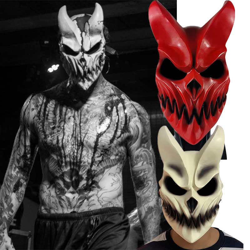 Slaughter to Prevail Demon's Halloween Demolisher Mask Alex Demolisher Deathcore Band Kid of Darkness Masquerade Cosplay Accessory Gift-Takerlama