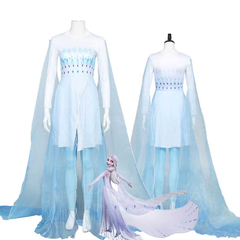 Elsa & Anna Frozen Princess Dress - Sequined Mesh Ball Gown For Kids