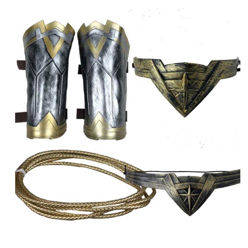 Wonder Woman Cosplay Diana Prince Halloween Headband Rope Armband