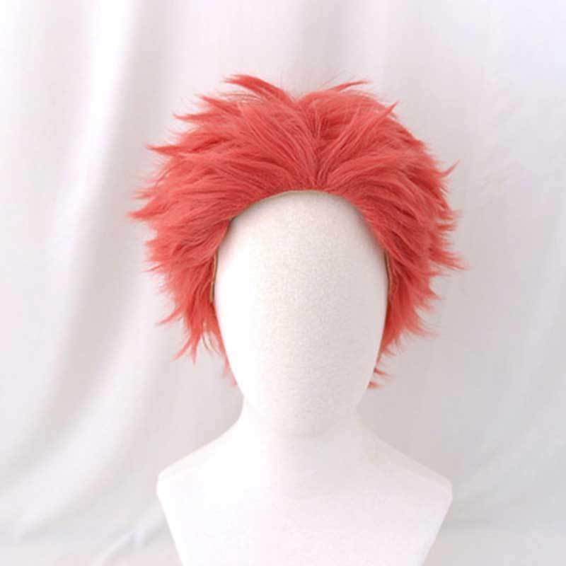 Akaza Short Red Cospaly Wig Anime Demon Slayer Kimetsu no Yaiba