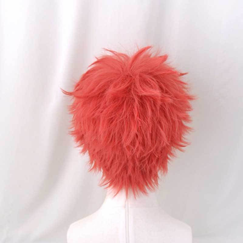 Akaza Short Red Cospaly Wig Anime Demon Slayer Kimetsu no Yaiba