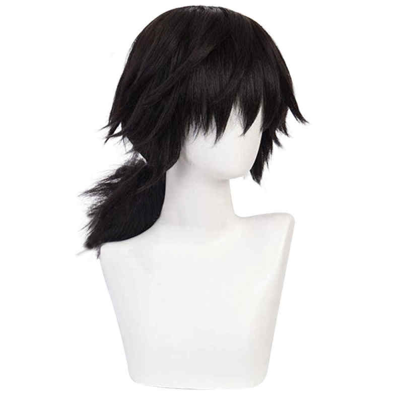 Giyuu Tomioka Black Cosplay Wig Anime Demon Slayer: Kimetsu No Yaiba