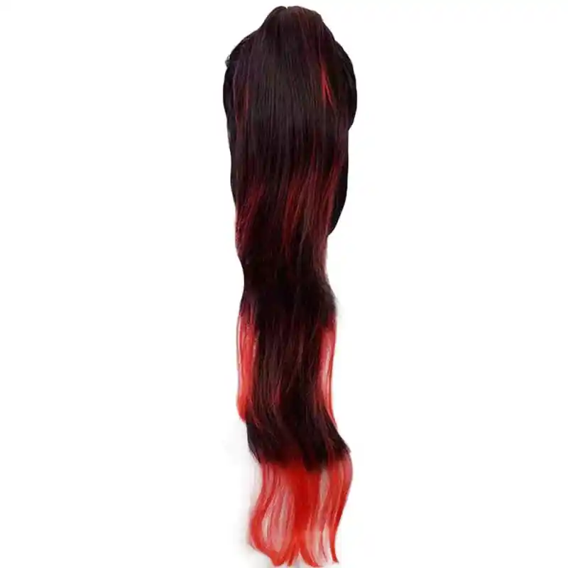 Kokushibou Halloween Cosplay Costume Ponytail Wigs Anime Demon Slayer Kimetsu No Yaiba