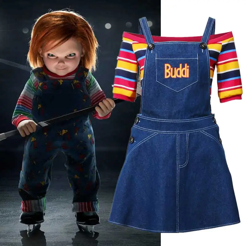 Child's Play Costume Chucky Glenn Halloween Cosplay Outfits Women