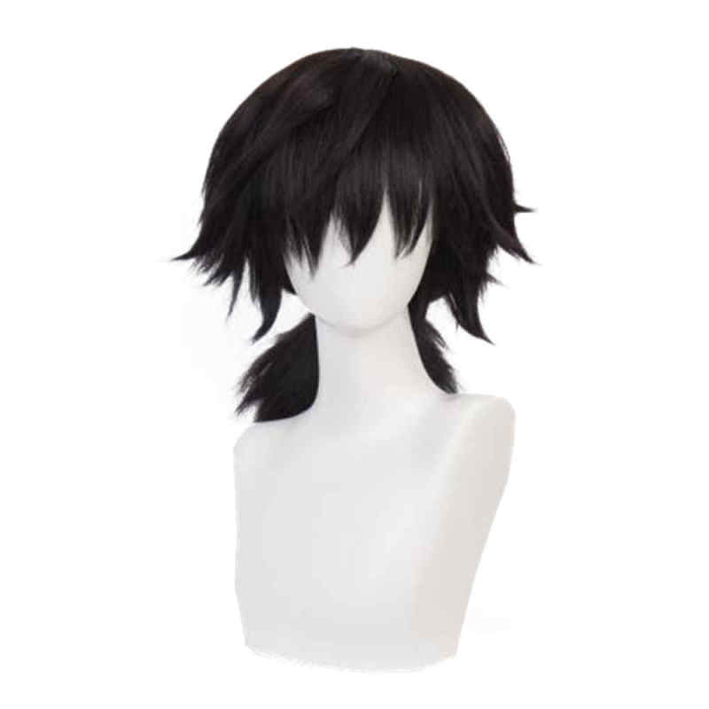 Giyuu Tomioka Black Cosplay Wig Anime Demon Slayer: Kimetsu No Yaiba