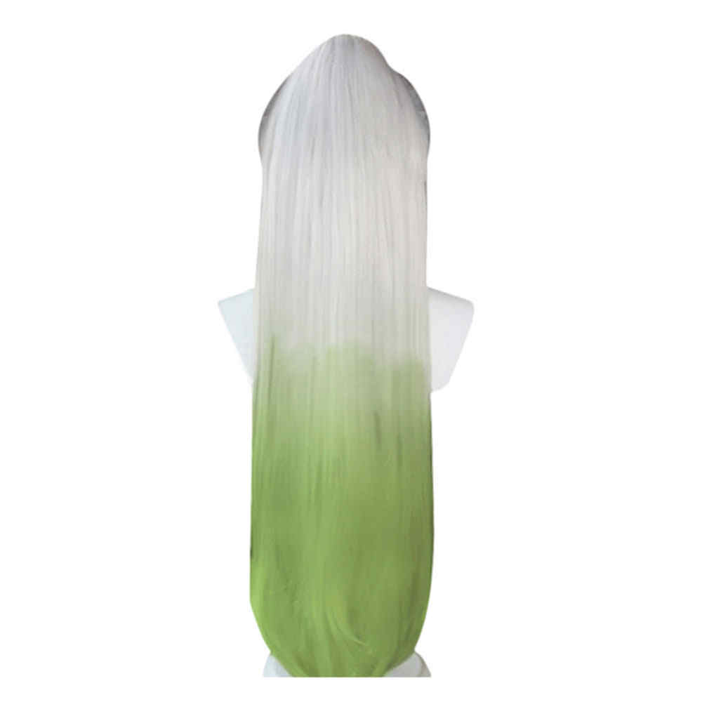 Daki White Green Wig Hair Anime Demon Slayer Kimetsu no Yaiba Wig
