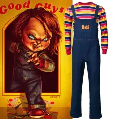 Child's Play Buddi Men Cosplay Costume Chucky Voodoo Halloween Outfits