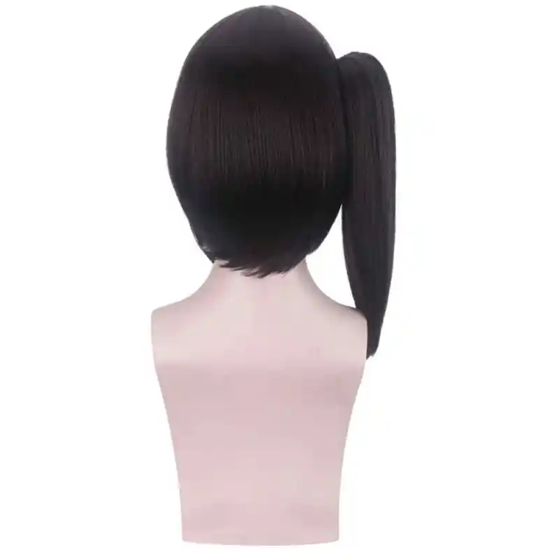 Tsuyuri Kanawo Black Brown Ponytail Cosplay Wig Demon Slayer Kimetsu no Yaiba