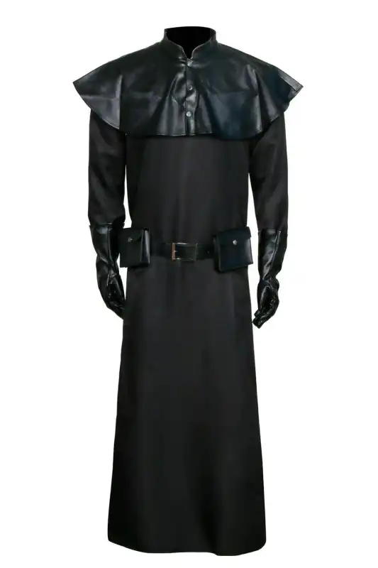 Plague Doctor Halloween Cosplay Costume Medieval Steampunk Black Robe Adult (ready to ship)