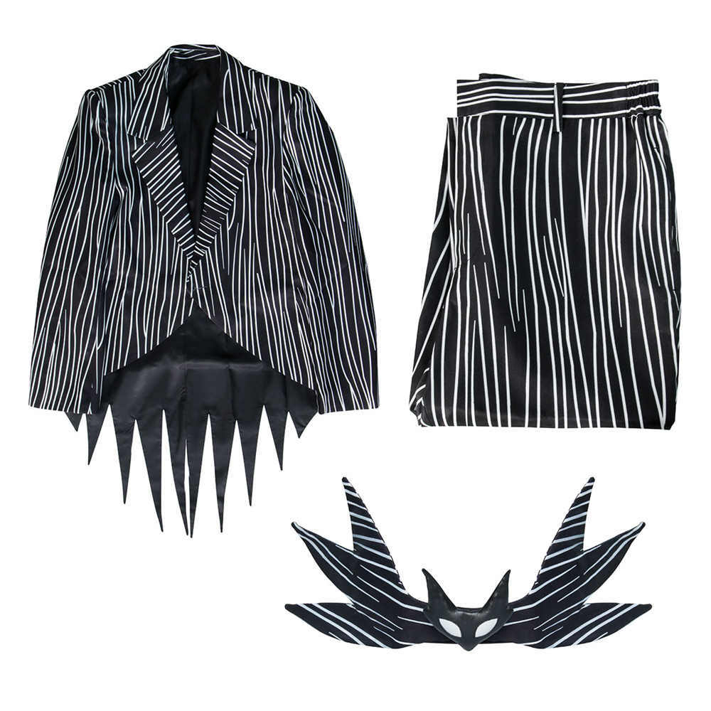 Adult Jack Skellington Pumpkin King Halloween Costume Plus Size The Nightmare Before Christmas (Ready To Ship) Takerlama