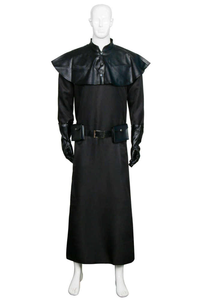 Plague Doctor Halloween Cosplay Costume Medieval Steampunk Black Robe Adult (ready to ship)