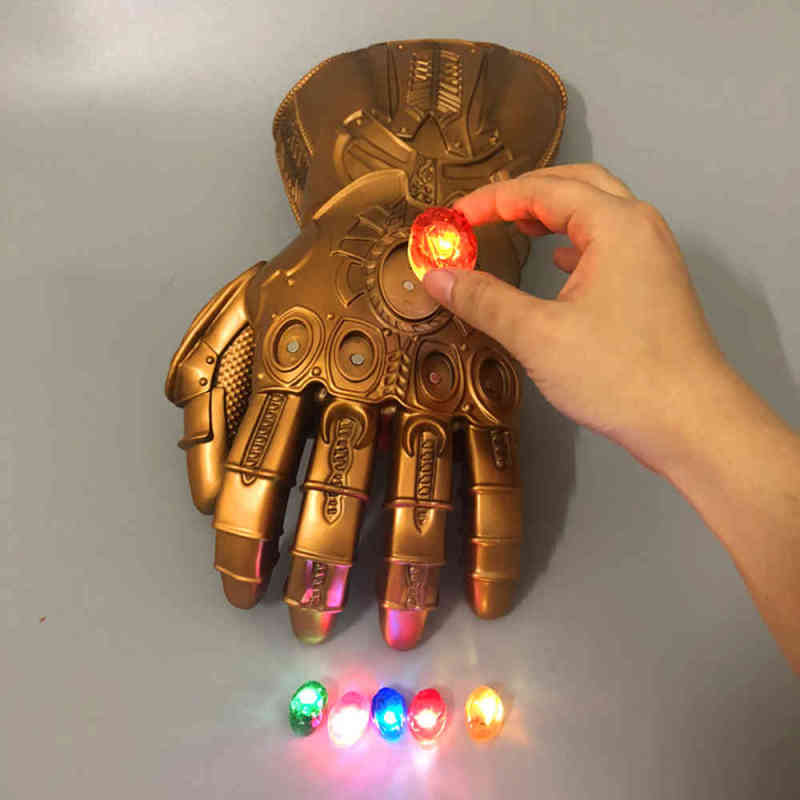 Avengers Infinity War Thanos Led Gauntlet Gloves Adult Kids Halloween Gift In Stock Takerlama