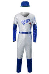 Rocketman Cosplay Dodgers Baseball Jumpsuit Men Costume Takerlama（XS L XL 2XL 3XL Ready To Ship）
