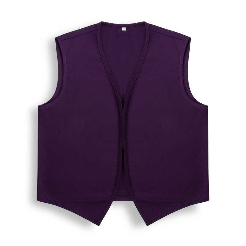 Aladdin Purple Black Vest Adult Men Cosplay Costume(Ready To Ship)