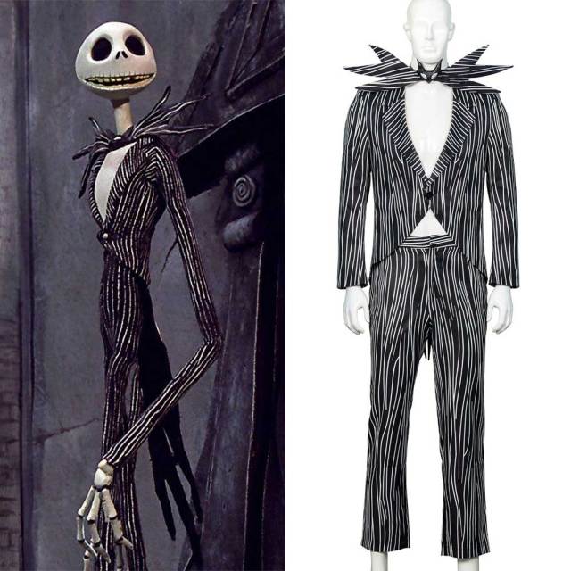 Adult Jack Skellington Pumpkin King Halloween Costume Plus Size The