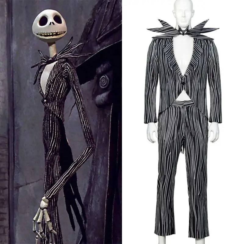 Adult Jack Skellington Pumpkin King Halloween Costume Plus Size The Nightmare Before Christmas (Ready To Ship) Takerlama