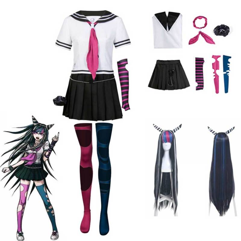 Dangan Ronpa 2: Goodbye Despair Ibuki Mioda Cosplay Costume Sailor Suits (Ready to Ship)