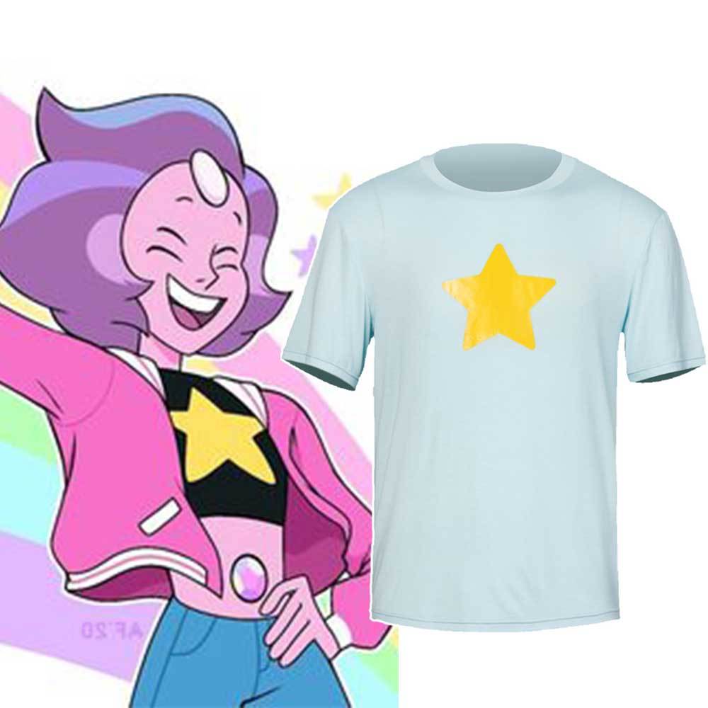 Steven Universe Rainbow Quartz Cosplay Costume Jacket T-Shirt