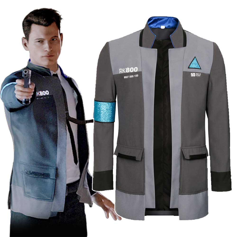 Game Detroit Become Human Connor RK800 Agent Suit Uniform Tight