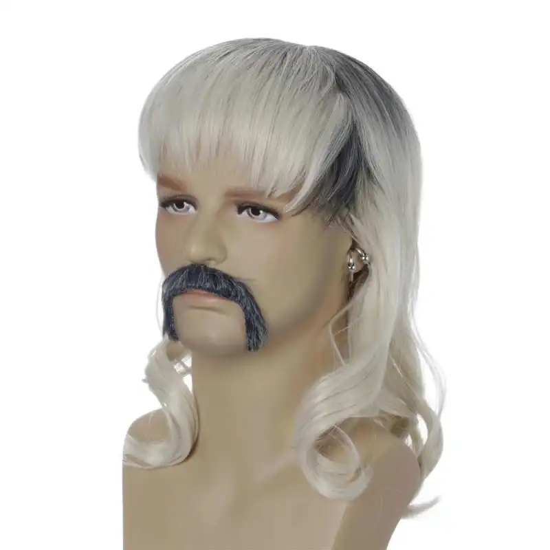 Tiger King Joe Exotic Trainer Cosplay Costume Wig With Goatee Earings