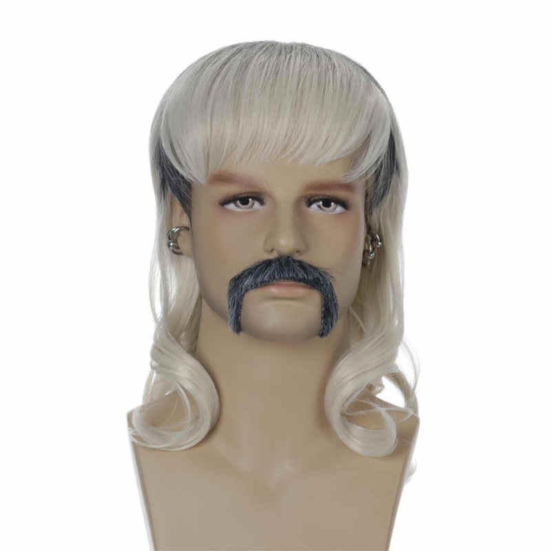 Tiger King Joe Exotic Trainer Cosplay Costume Wig With Goatee Earings