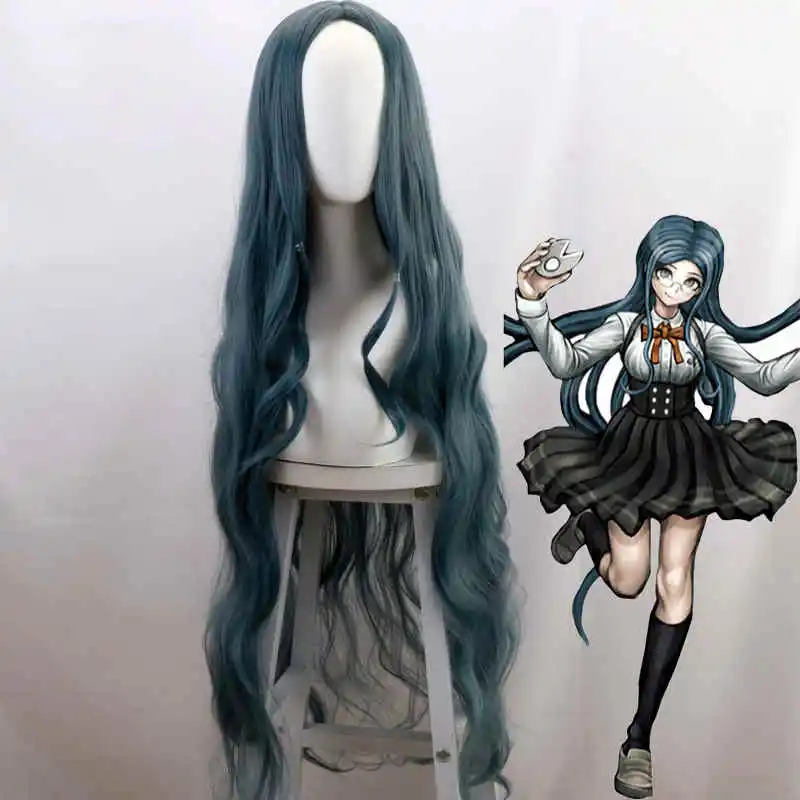 Anime Danganronpa V3 Shirogane Tsumugi Long Cosplay Wig Wavy Hair