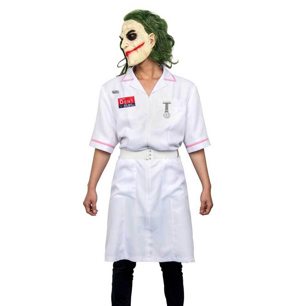 Joker Nurse.Dress Heath Ledger Cosplay Costume With Mask Wig Batman Dark Knight Takerlama (Ready To Ship)