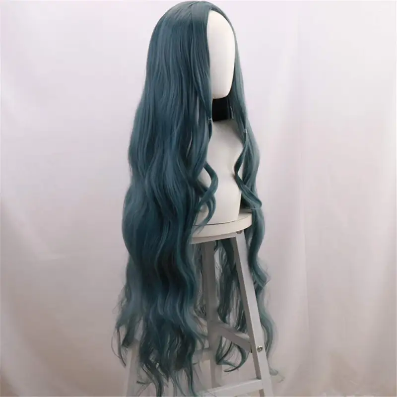 Anime Danganronpa V3 Shirogane Tsumugi Long Cosplay Wig Wavy Hair