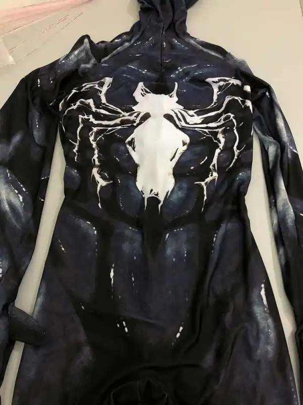 Venom Symbiote Spider-Man Costume Peter Parker Black Alien Suit