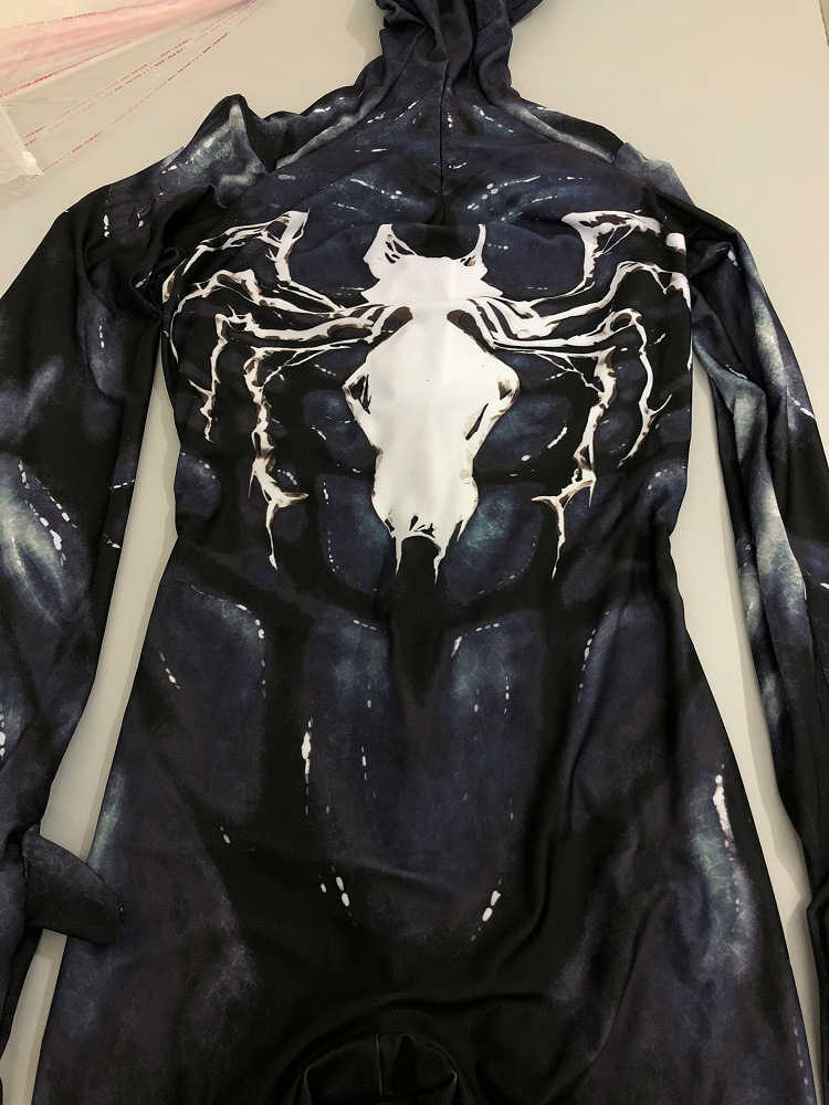 Venom Symbiote Spider-Man Costume Peter Parker Black Alien Suit