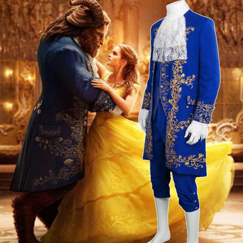 Beauty and the Beast Prince Adam Suit Cosplay Costume Adults Halloween Outfit