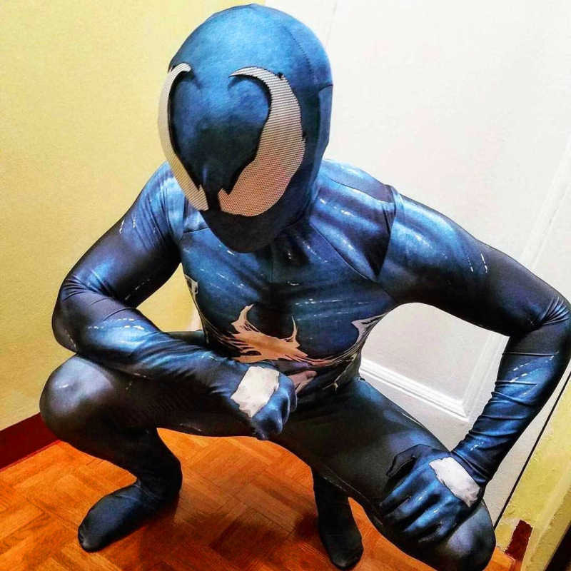 Venom Symbiote Spider-Man Costume Peter Parker Black Alien Suit