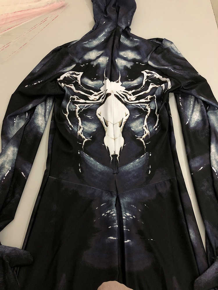 Venom Symbiote Spider-Man Costume Peter Parker Black Alien Suit