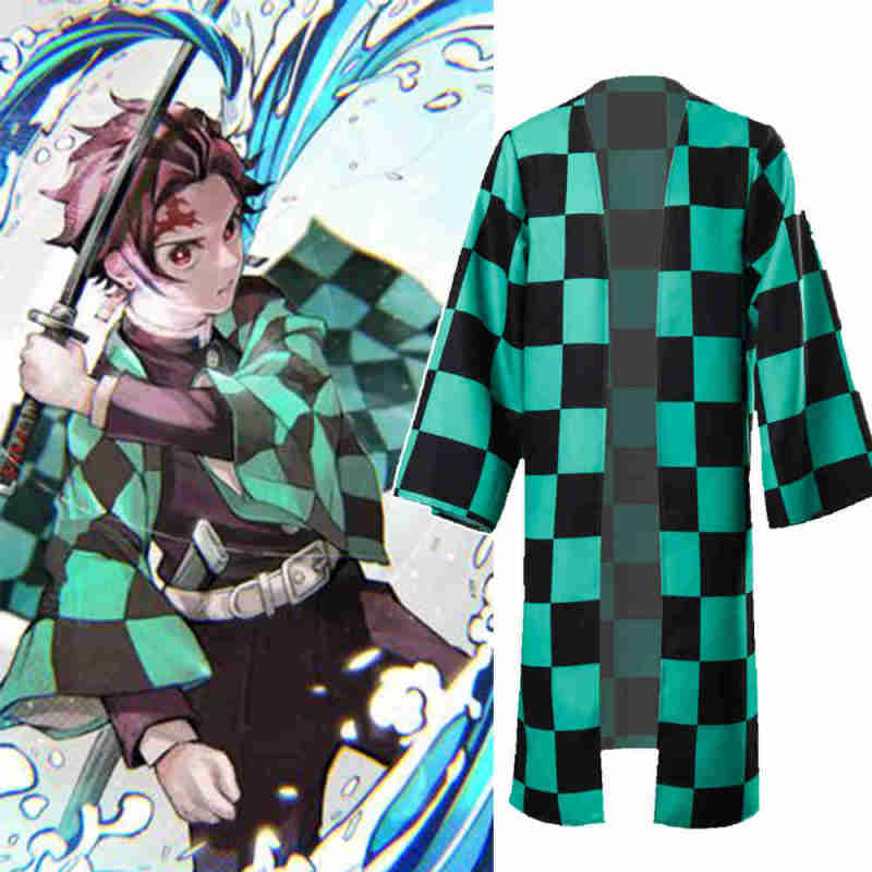 Adults Kamado Tanjirou Cosplay Costume Demon Slayer Kimetsu no Yaiba