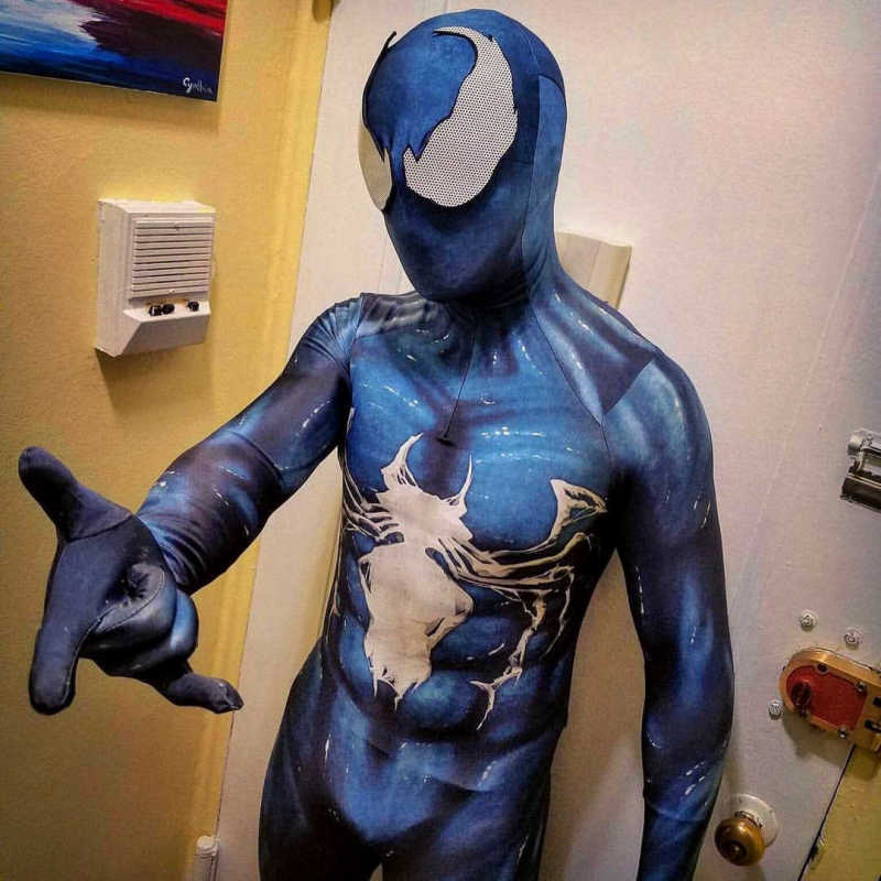 Venom Symbiote Spider-Man Costume Peter Parker Black Alien Suit