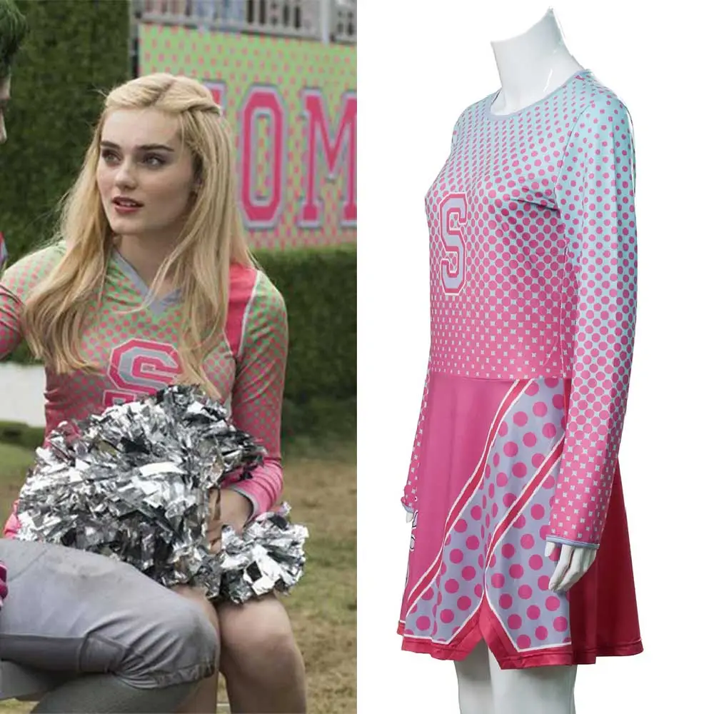 Addison Cheerleaders Costume Disney Zombies 2 Cosplay Parent-Child ...