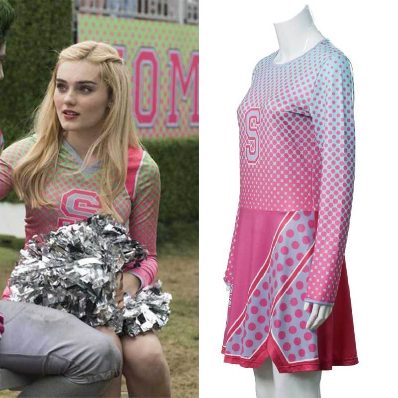 Addison Cheerleaders Costume Disney Zombies 2 Cosplay Parent-Child Dress Adults Takerlama（Ready To Ship）