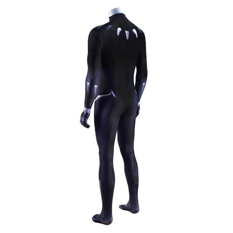 Black Panther T'Challa Halloween Cosplay Costume Men Kids