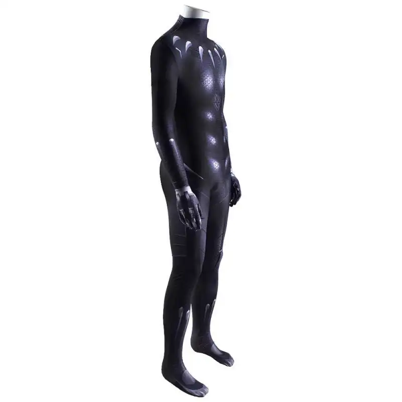 Black Panther T'Challa Halloween Cosplay Costume Men Kids
