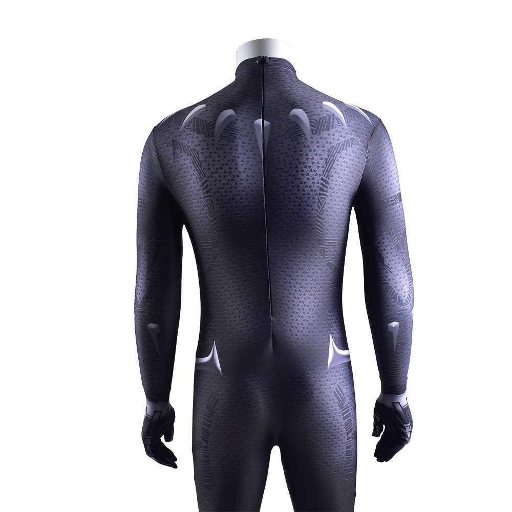 Black Panther T'Challa Halloween Cosplay Costume Men Kids
