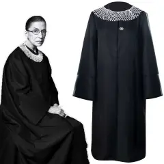 Ruth Bader Ginsburg Cosplay Costume RBG  Judge Women's Halloween Dissent Outfits-Takerlama (Ready To Ship)