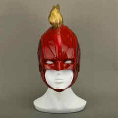 Captain Marvel Helmet Carol Danvers Cosplay PVC Red Green Mask（In Stock）